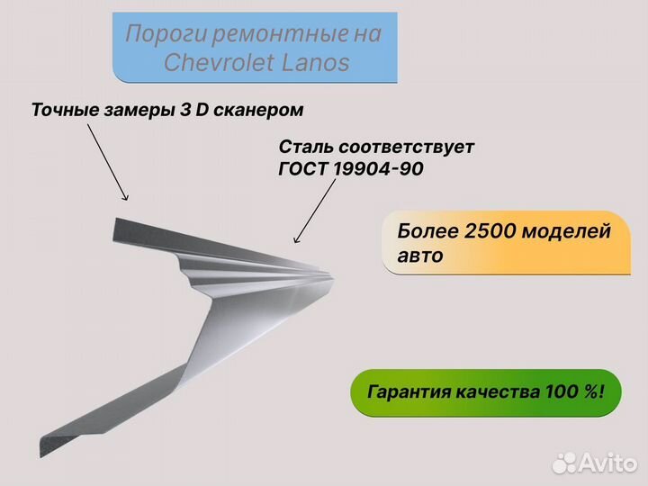 Пороги на Chevrolet