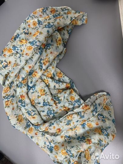 Шарф снуд женский с цветами