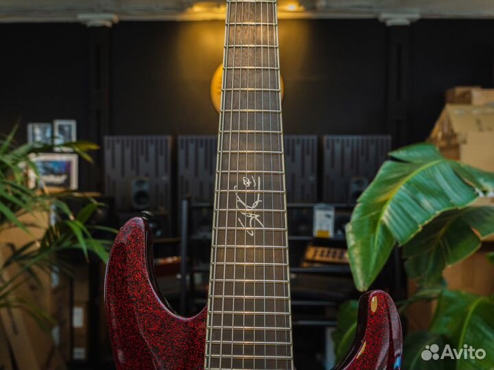 ESP LTD SC-608 Baritone Red Sparkle