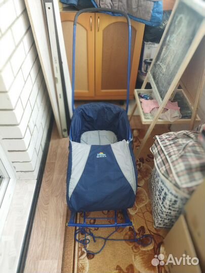 Детские санки + чехол