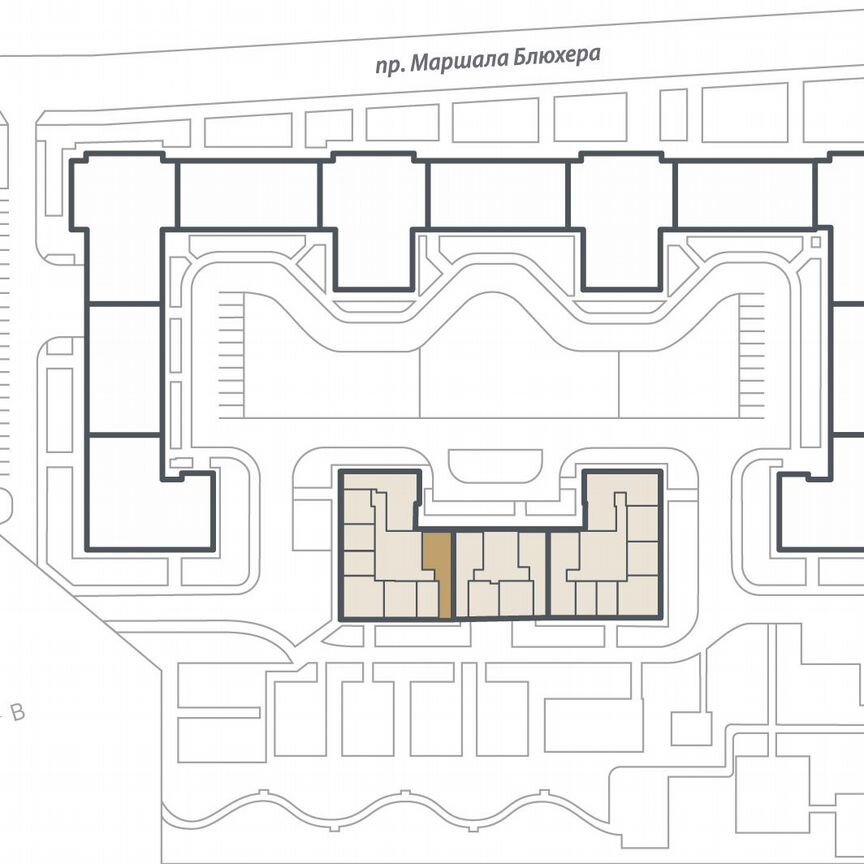 2-к. квартира, 69 м², 9/16 эт.