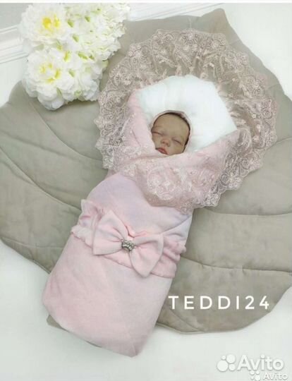 Конверт на выписку для девочки весна осень зима