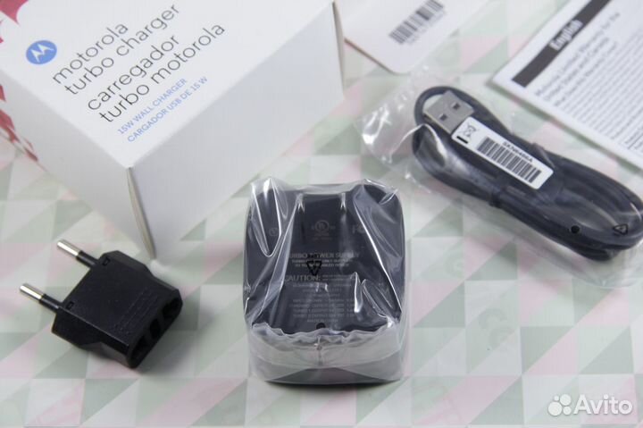 Зарядка Motorola TurboPower 15W (microUSB) Ориг
