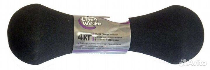 Гантель неопреновая 4кг