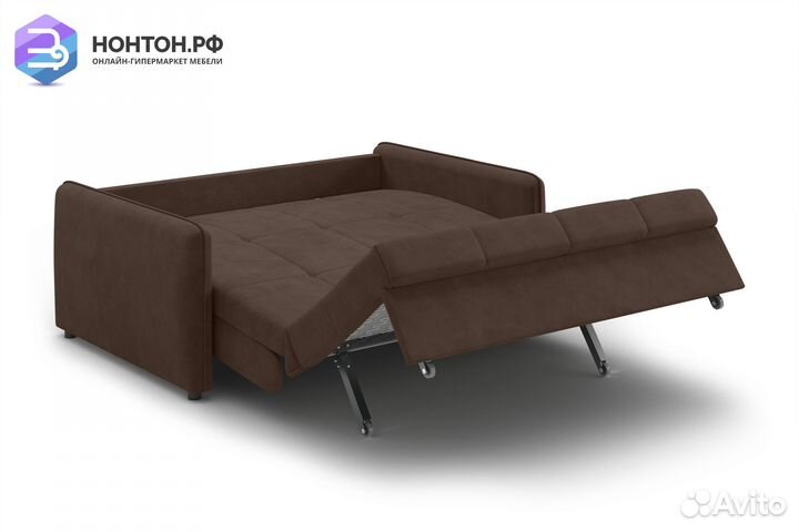 Диван аккордеон Хилтон коричневый