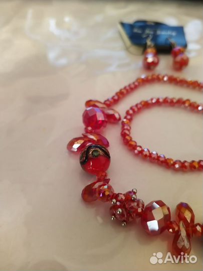Комплект колье и серьги