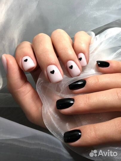 Маникюр, Наращивание, Гель-лак