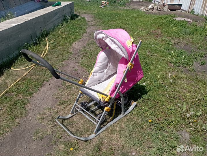 Детские санки коляска ника