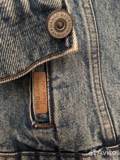 Джинсовая куртка mango spain 48/M идеальная