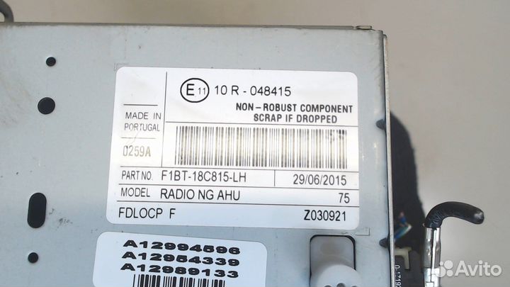 Магнитола Ford Focus 3, 2015