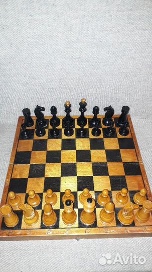 Шахматы СССР деревянные фигурки 1965 год