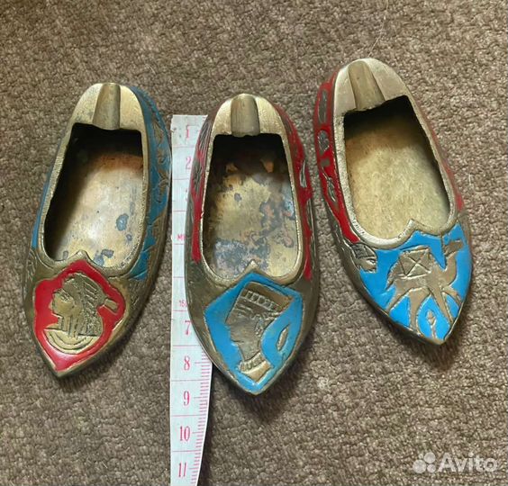 Пепельница туфелька латунь 1950-1970 г