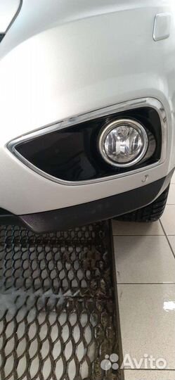 Хром накладки переднего бампера Хендай ix35