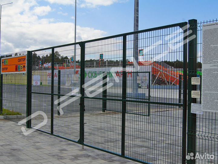 Ворота для 3d забора ограждения, 3Д сетки