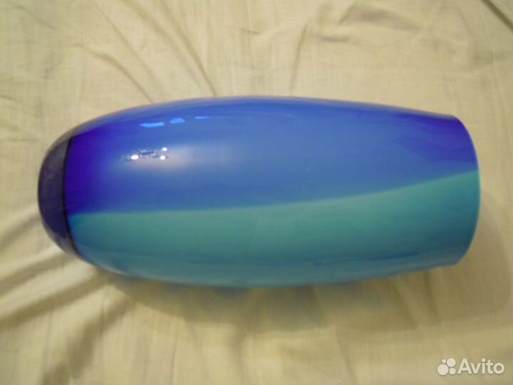 Ваза 3 синие разные для цветов стекло