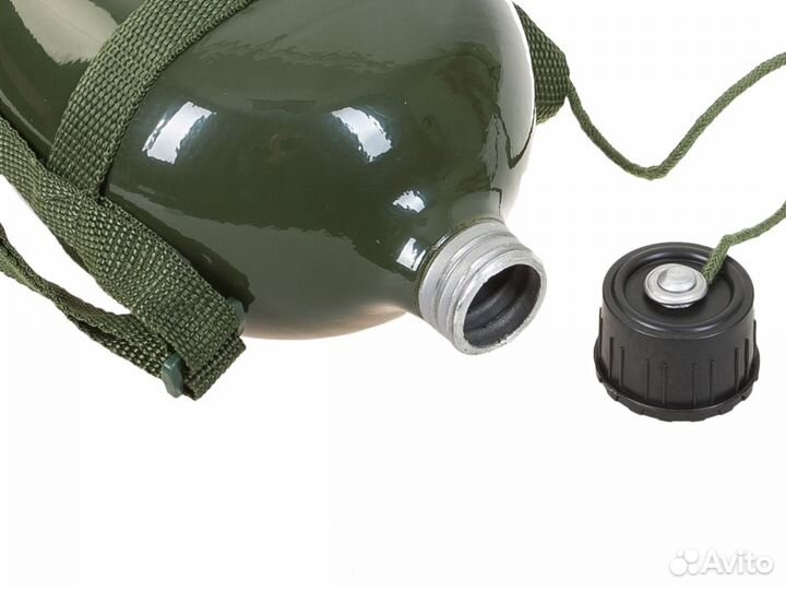 Фляга походная 1 литр, фляжка армейская