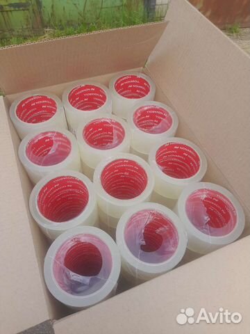 Скотч 66м 100м 120м 150м. Стрейч Прозрачный Белый