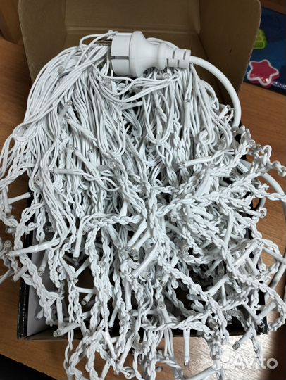 Гирлянда уличная бахрома 25 метров