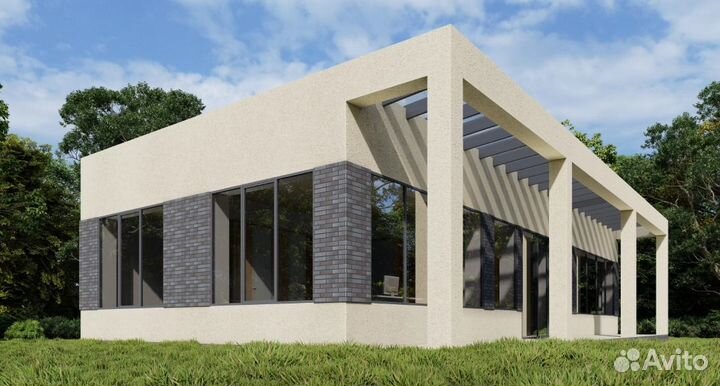 Строительство домов и коттеджей. Дом 132 м. кв