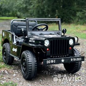 Электромобиль Jeep Willys YKE 4x4 Песочный - купить в