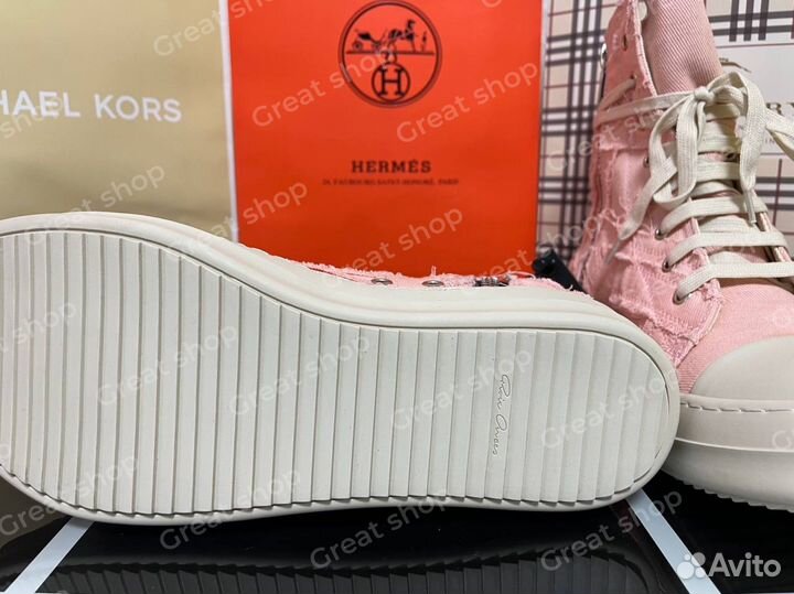 Кеды rick owens ramones slashed