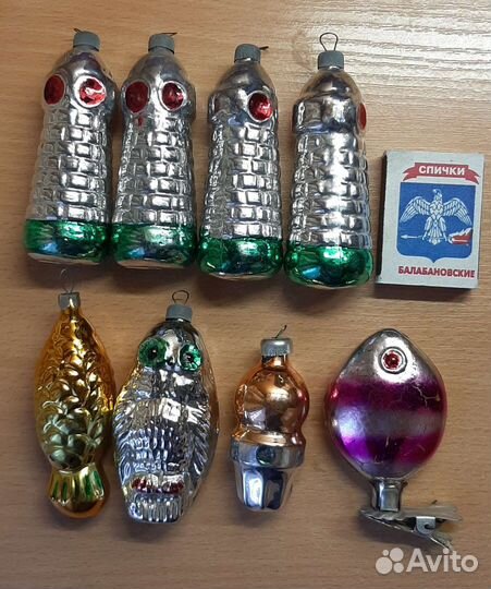 Елочные новогодние игрушки СССР