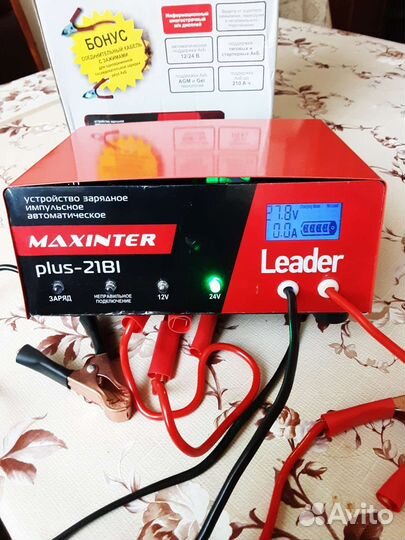 Зарядное устройство maxinter на 2 акумулятора