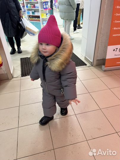 Зимний комбинезон для девочки 98