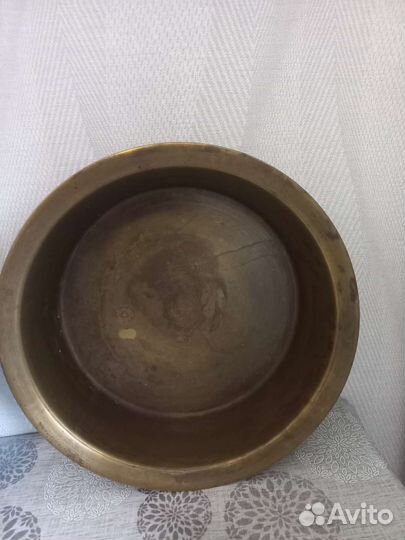 Таз латунный