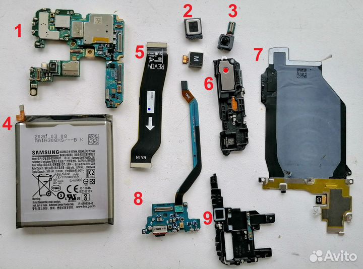 Samsung s20 ultra запчасти