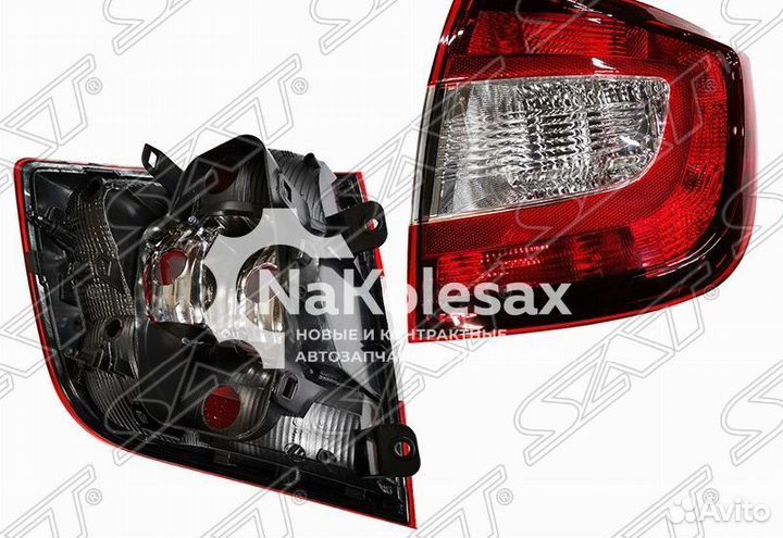 Фонарь задний skoda rapid 12-20 RH тёмно красный