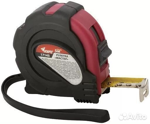 Рулетка с фиксатором Мастер 5 м x 19 мм