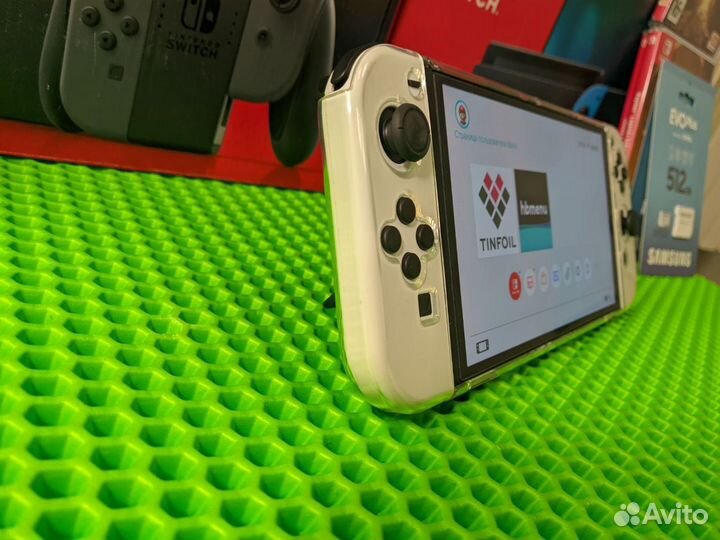 Новый switch oled 512gb прошит