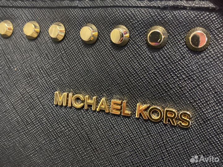 Сумка Michael Kors черная с заклепками