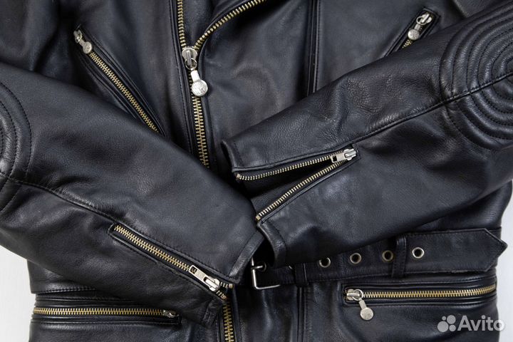 Мотокуртка мужская кожаная косуха