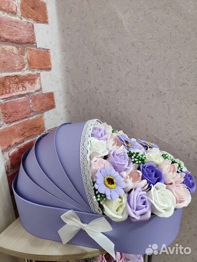 Букеты из мыльных роз