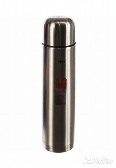 Классический термос lara LR04-11, 1 л, серебристый