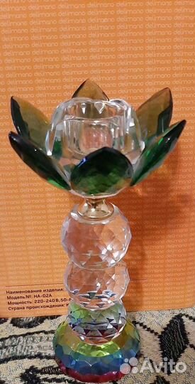 Подсвечник из хрусталя,новый