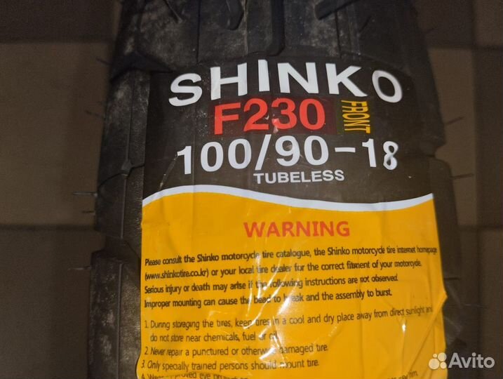 Мотошина Shinko F230 100/90-18 56V TL