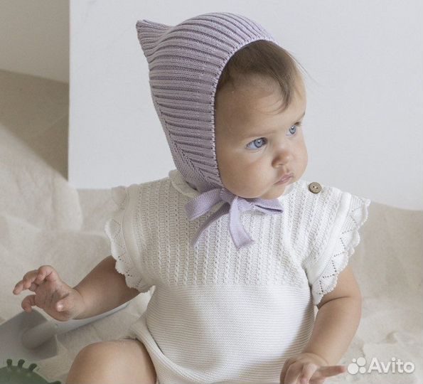 Шапочка -чепчик на новорожденного