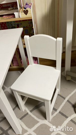 Стол и 2 стула детские икеа sundvik