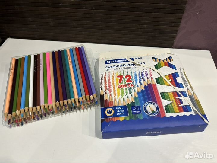 Цветные карандаши brauberg 72 цвета