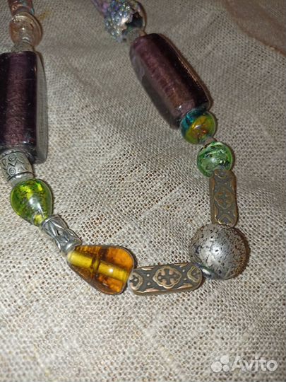 Бусы муранское стекло