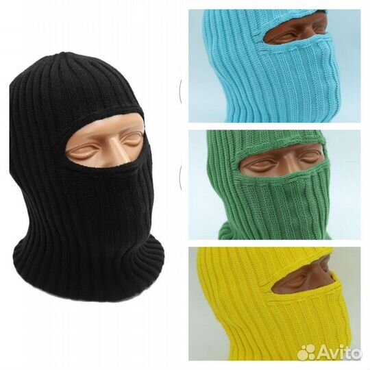 Балаклава вязаная для мужчин и женщин