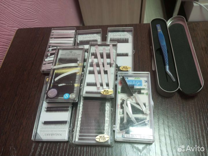 Ресницы для наращивания пинцет