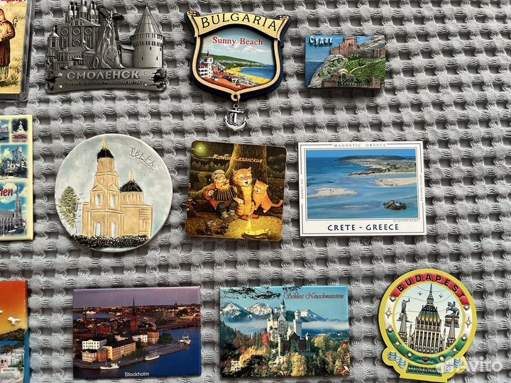 Магниты на холодильник из разных стран