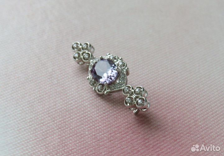 Брошь Австрийский кристалл Винтаж США