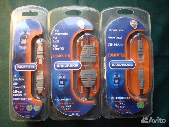 Кабели USB, VGA, LAN, питания видеокарты