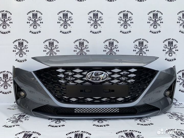 Бампер передний Hyundai Solaris 2 Рестайлинг 2021