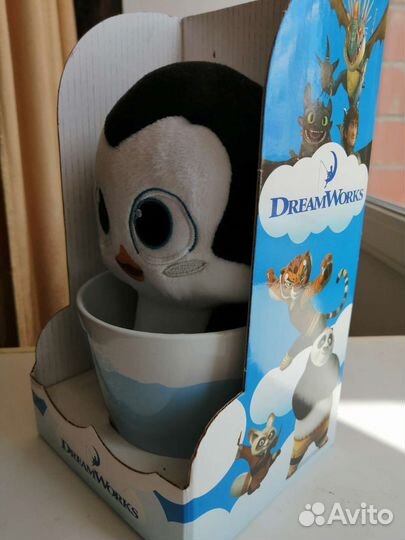 Кружка с игрушкой Пингвин
